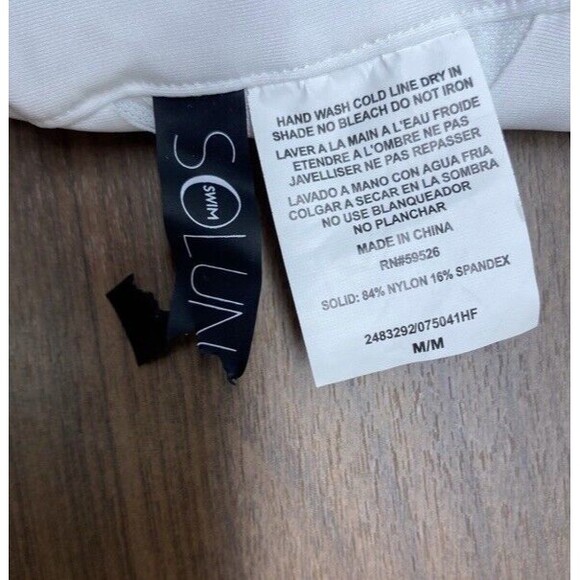 SOLUNA SWIM Summer Solstice White Bikini Top & Bottom Set Boho Adjustable MEDIUM - Picture 8 of 12